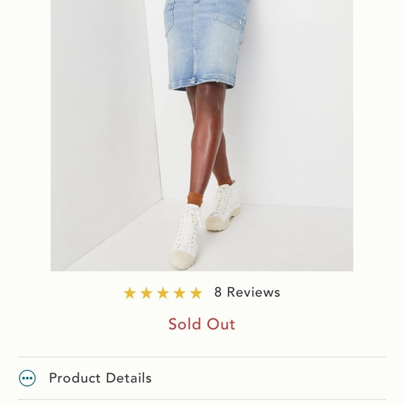 Anthropologie NWT Pilcro Patchwork Denim MIDI Skirt Size 2 - Picture 4 of 14